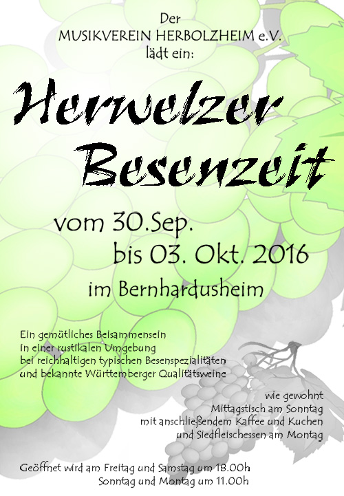 Herwelzer Besenzeit 2016
