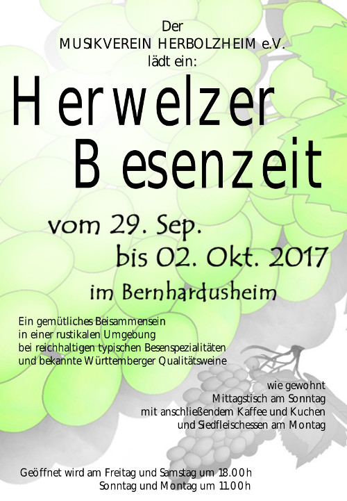 Herwelzer Besenzeit 2017